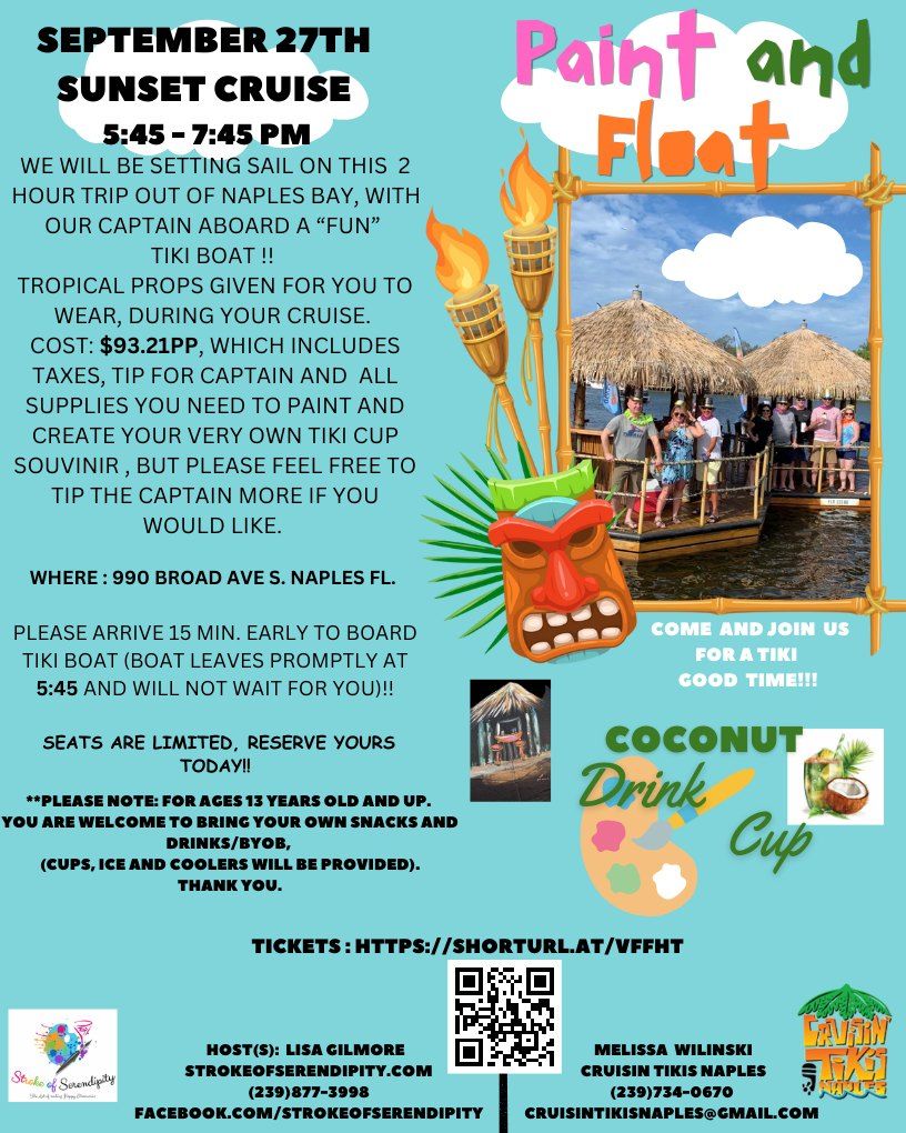 PAINT AND FLOAT with Tiki Tours