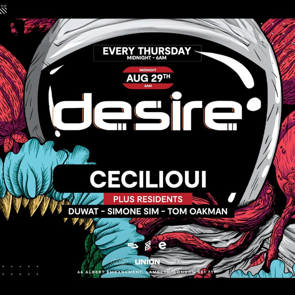 Desire - Your WEEKLY THURSDAY After Party, This Week with Cecili