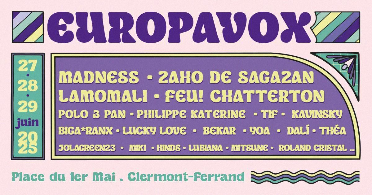 FESTIVAL EUROPAVOX 2025 \u2022 Clermont-Ferrand