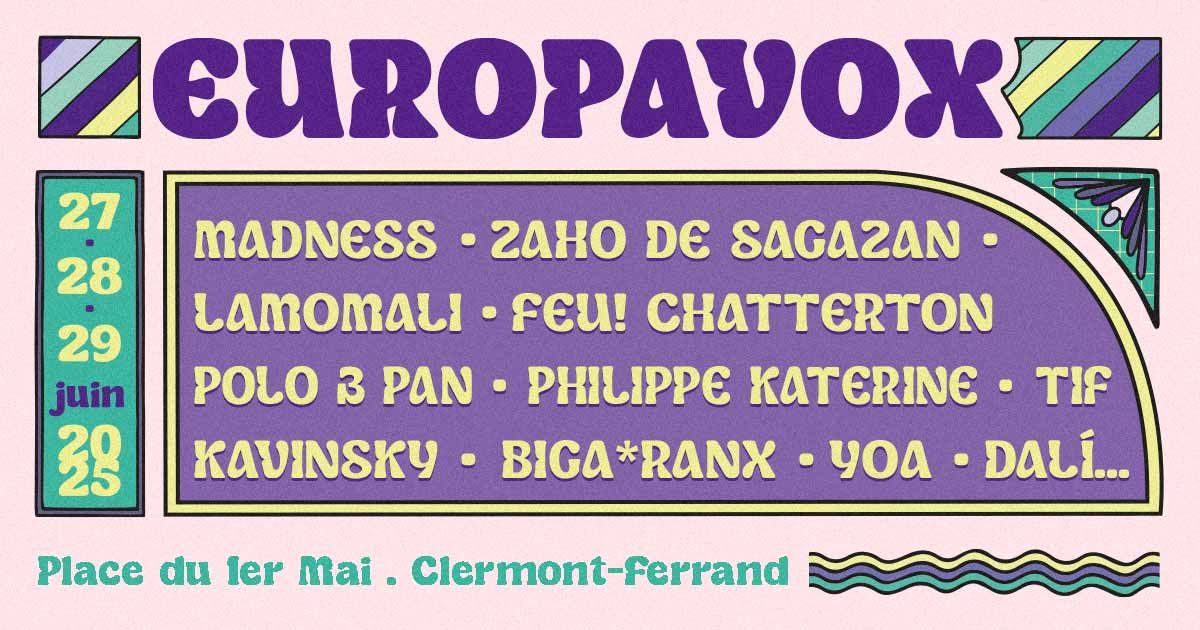 FESTIVAL EUROPAVOX 2025 \u2022 Clermont-Ferrand