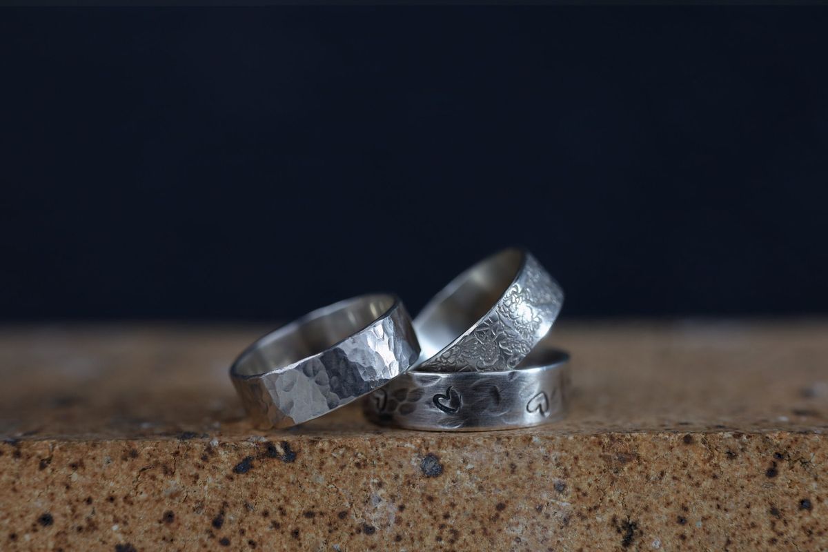 Make a Sterling Silver Hammered Ring