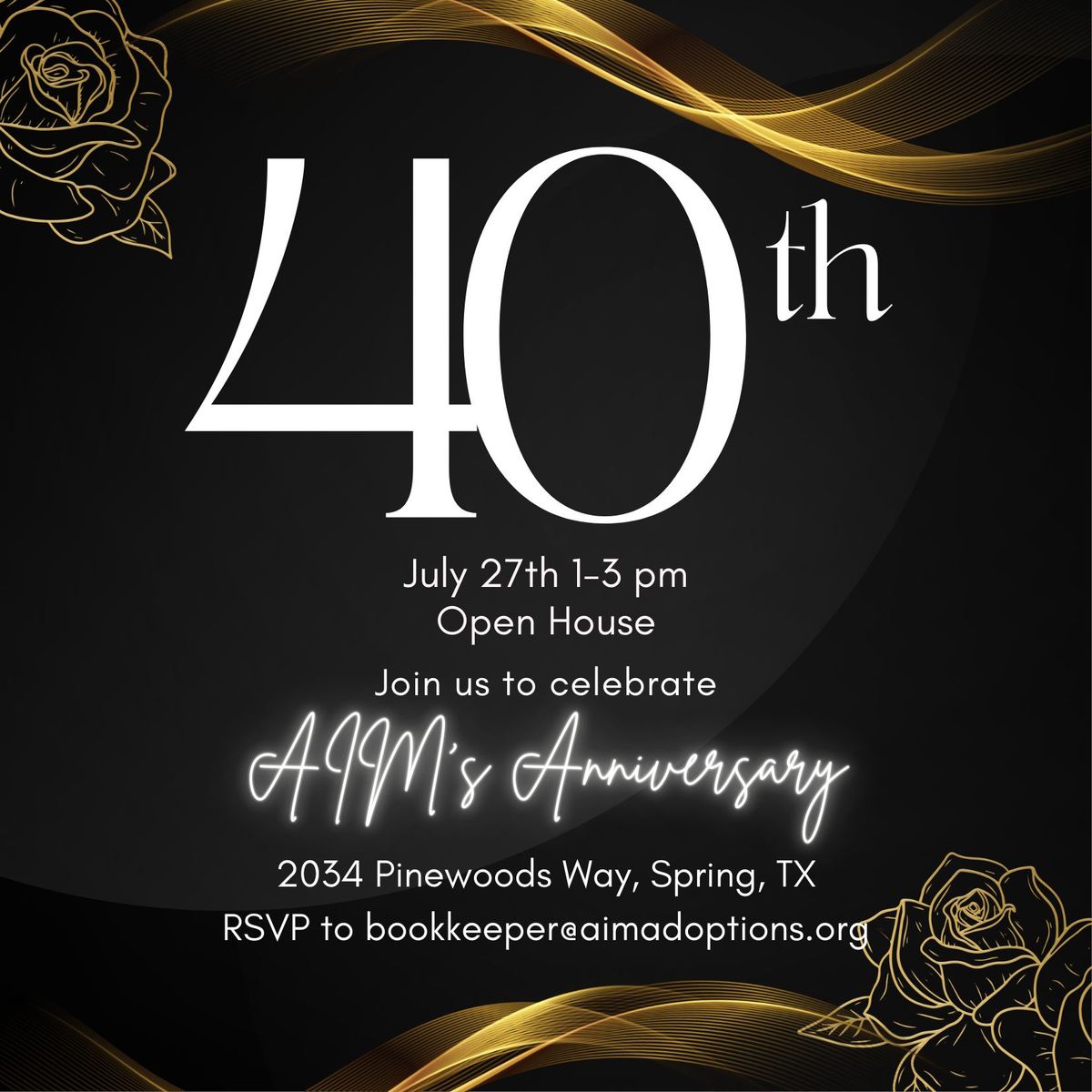 AIM Adoptions 40th Anniversary Celebration