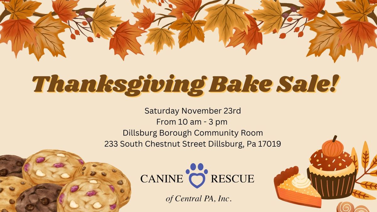 Thanksgiving Bake Sale 