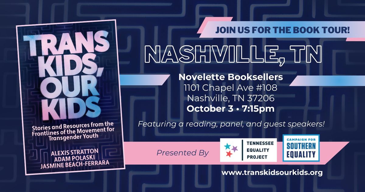 TRANS KIDS, OUR KIDS Book Tour- Nashville