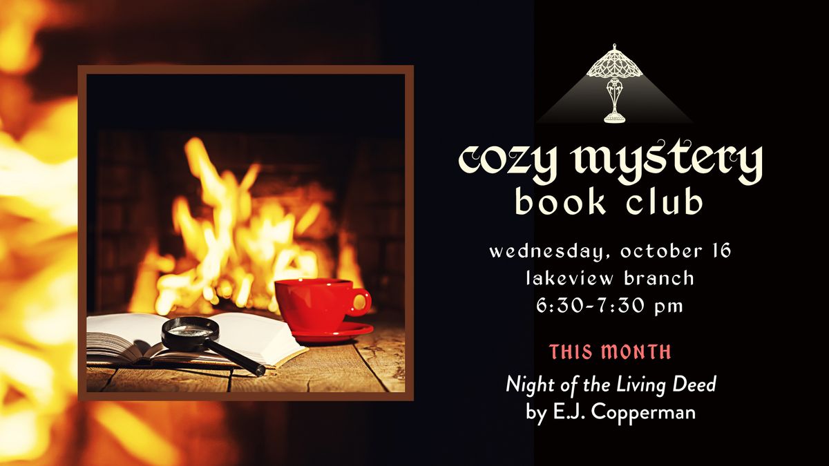 Cozy Mystery Book Club @ Lakeview Branch 