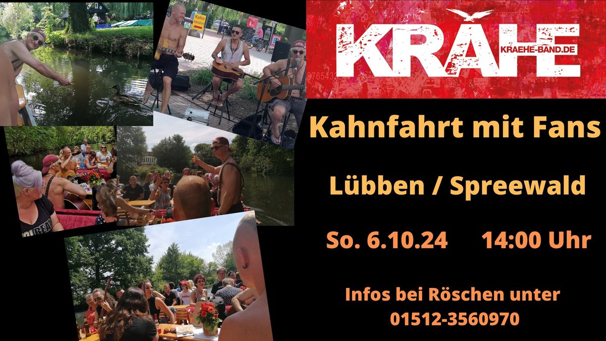 KR\u00c4HE (Band) - Kahnfahrt mit den Fans - L\u00fcbben - Spreewald