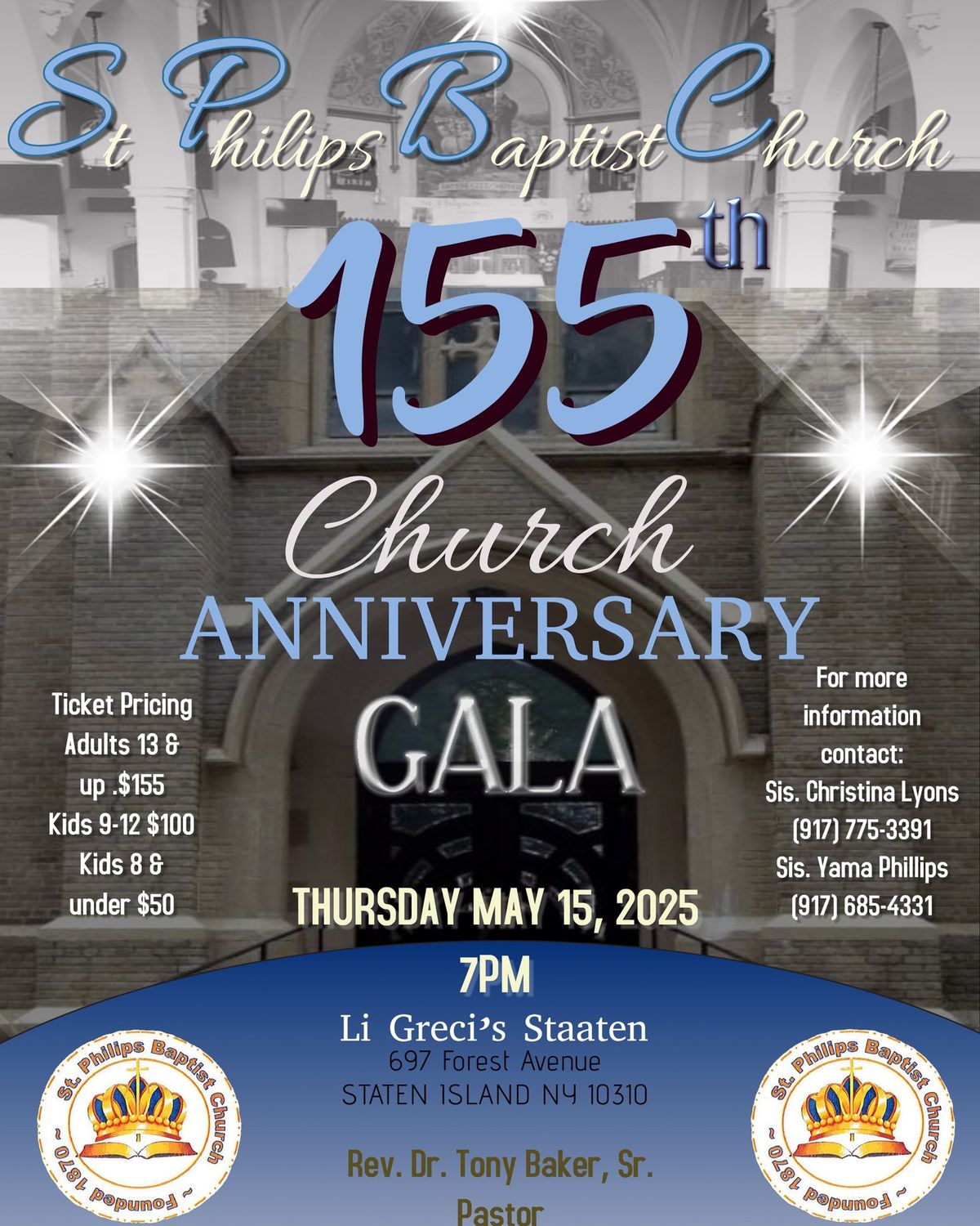 155th Church Anniversary Gala