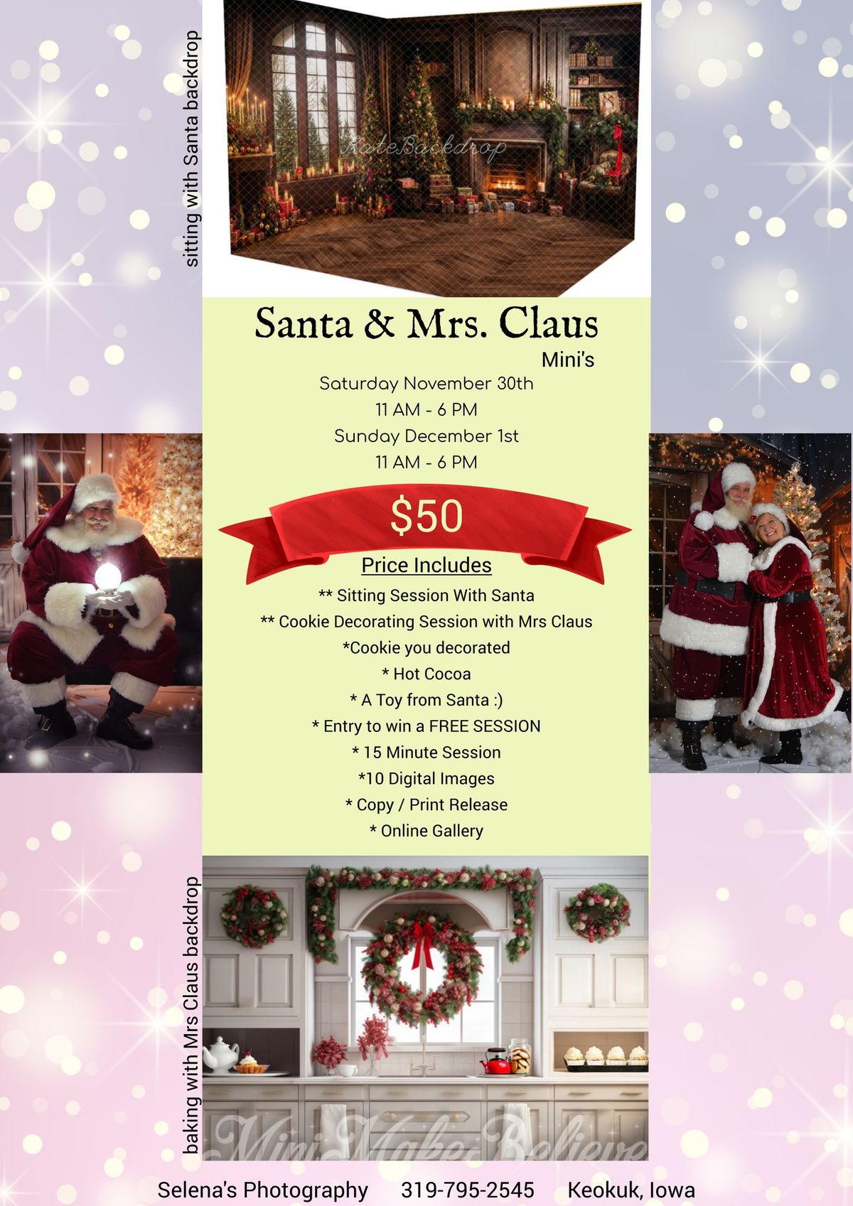 Santa & Mrs. Claus Mini's