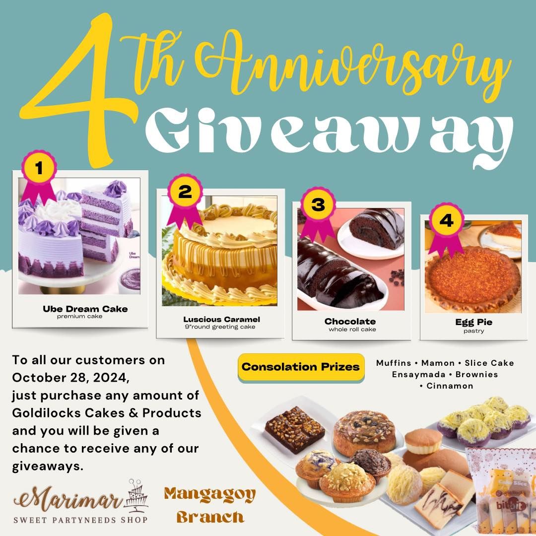 4th ANNIVERSARY GIVEAWAY\ufffd\ufffd