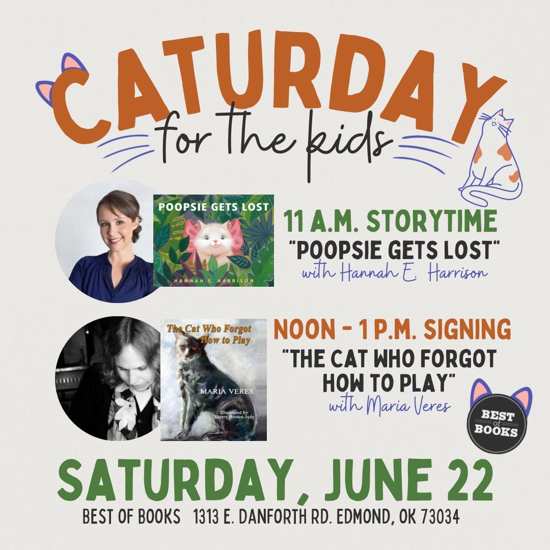 Caturday for the Kids with authors Hannah E. Harrison and Maria Veres