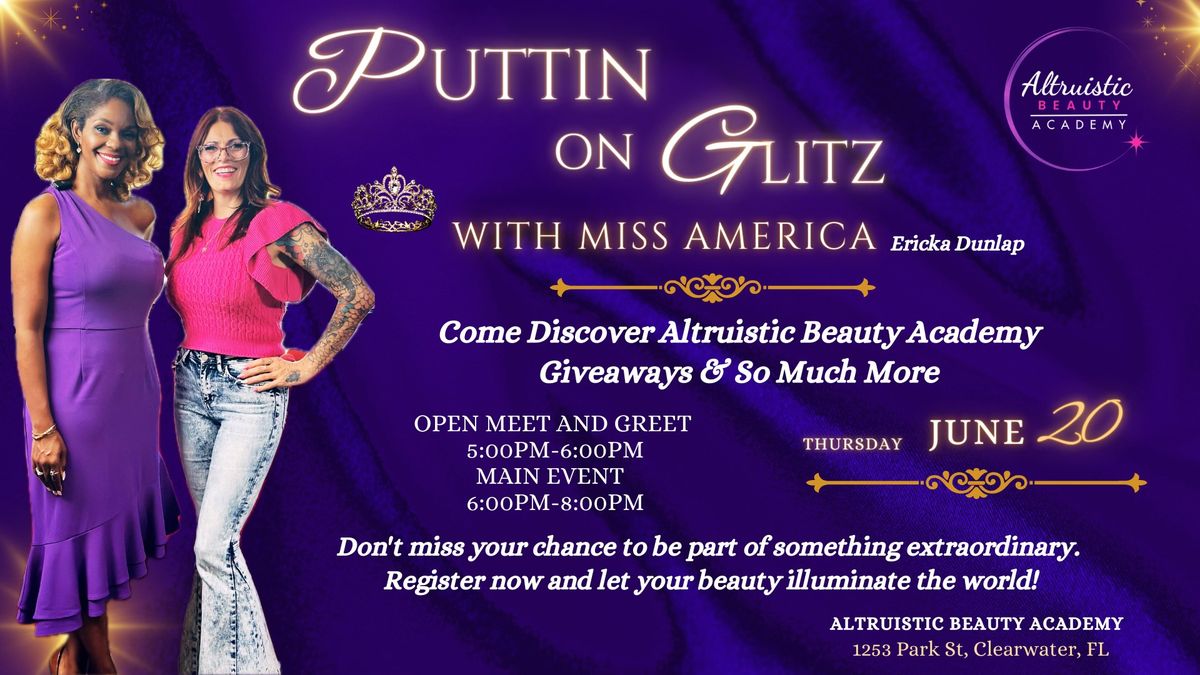 Putting On The Glitz With Miss America Ericka Dunlap