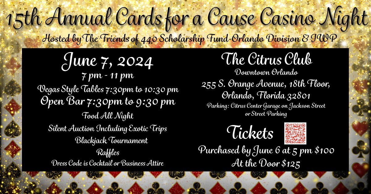 15th Annual Cards for a Cause Casino Night