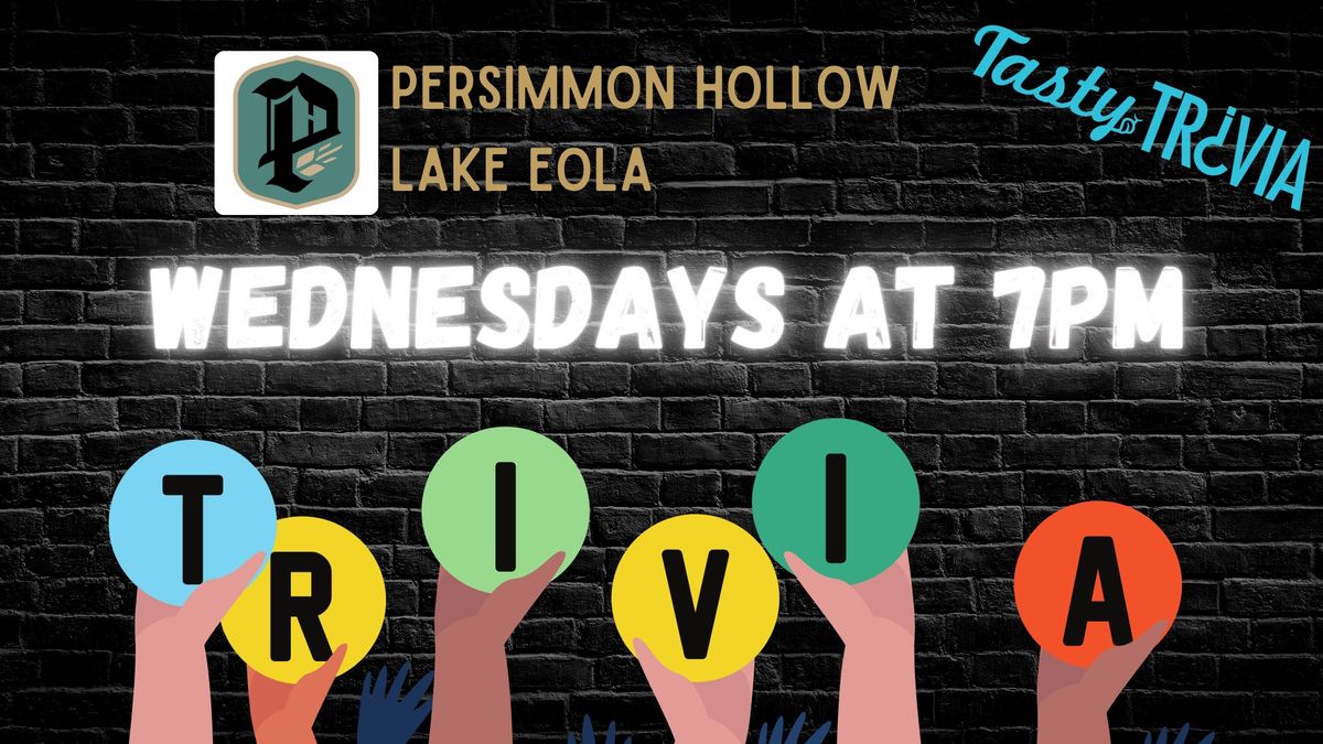 Wednesday Trivia at Persimmon Hollow Lake Eola