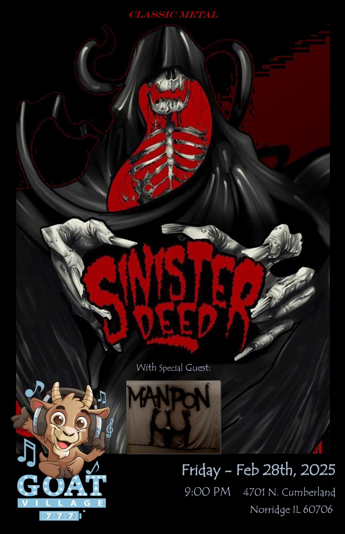 Sinister Deed rocks Goat Village! 