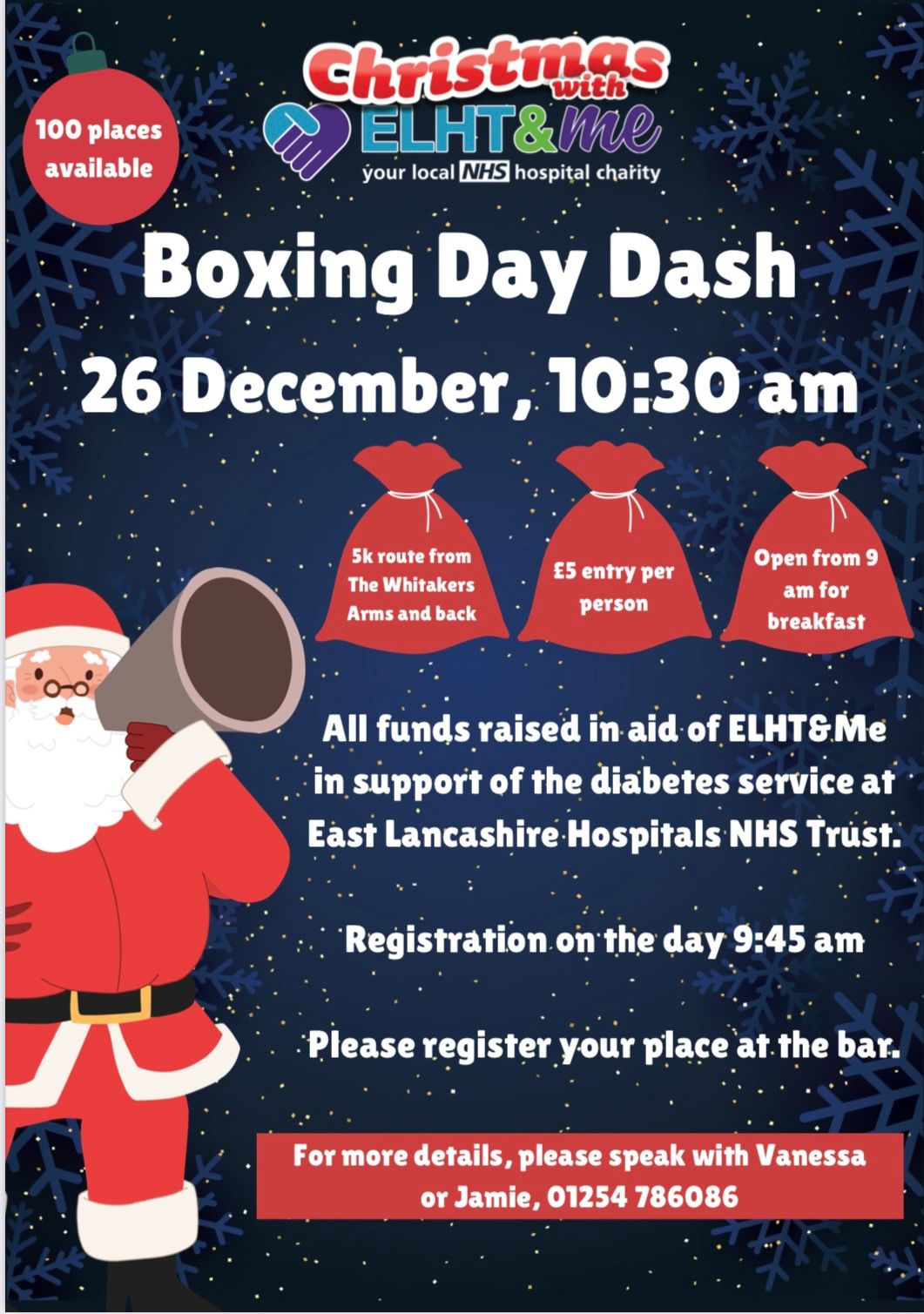 The Whitakers Arms' First Ever Boxing Day DASH!