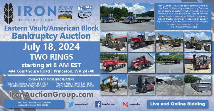 Eastern Vault\/American Block Bankruptcy Auction