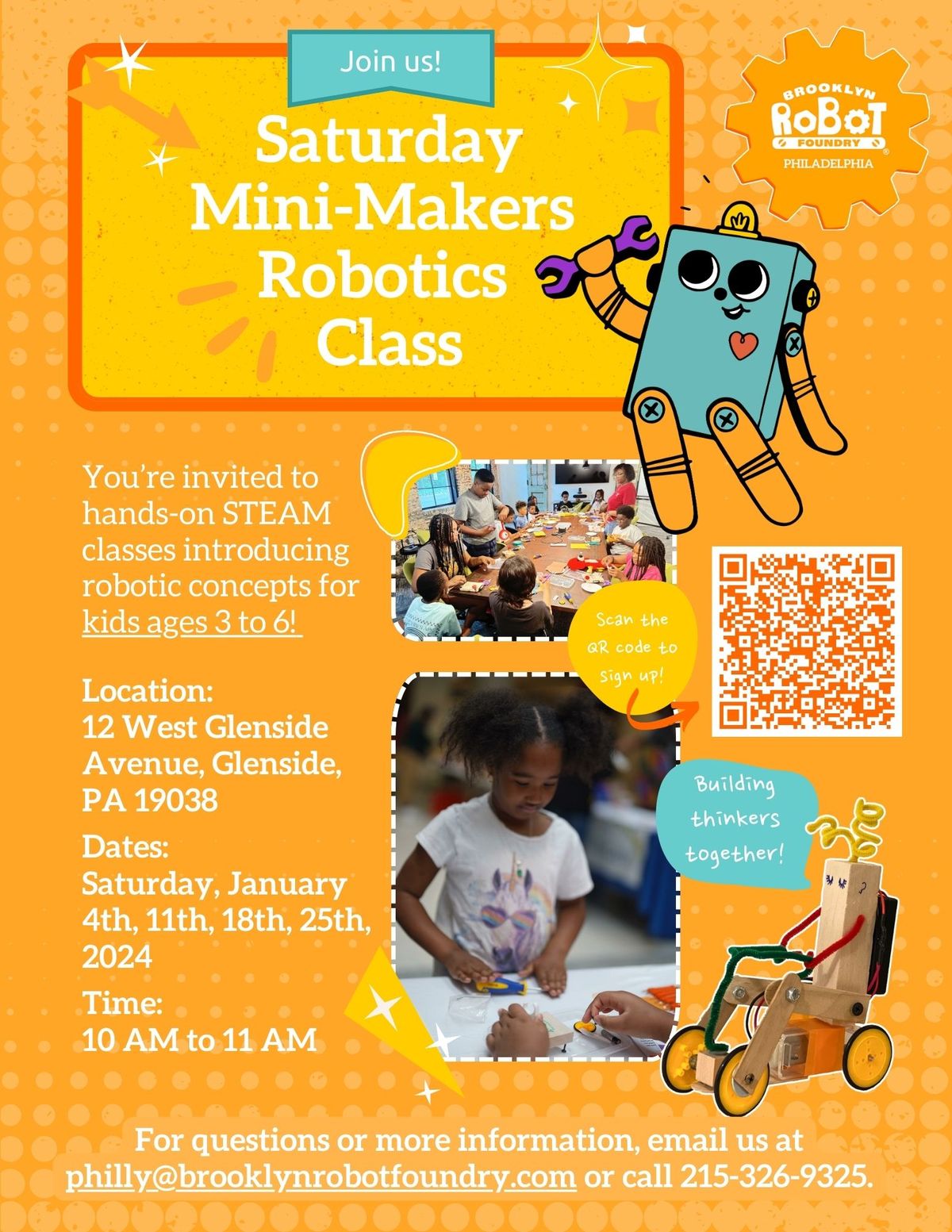 1-hr Mini Makers Robotics Class