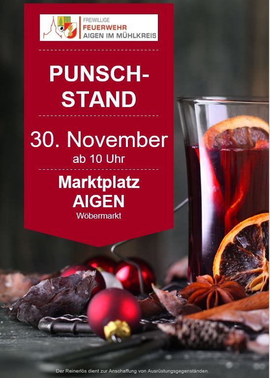 Punschstand am Marktplatz