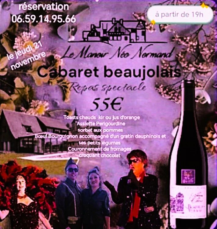 SOIREE BEAUJOLAIS NOUVEAU EN CABARET EVEC MS DUO ET LES MAESTRIAS