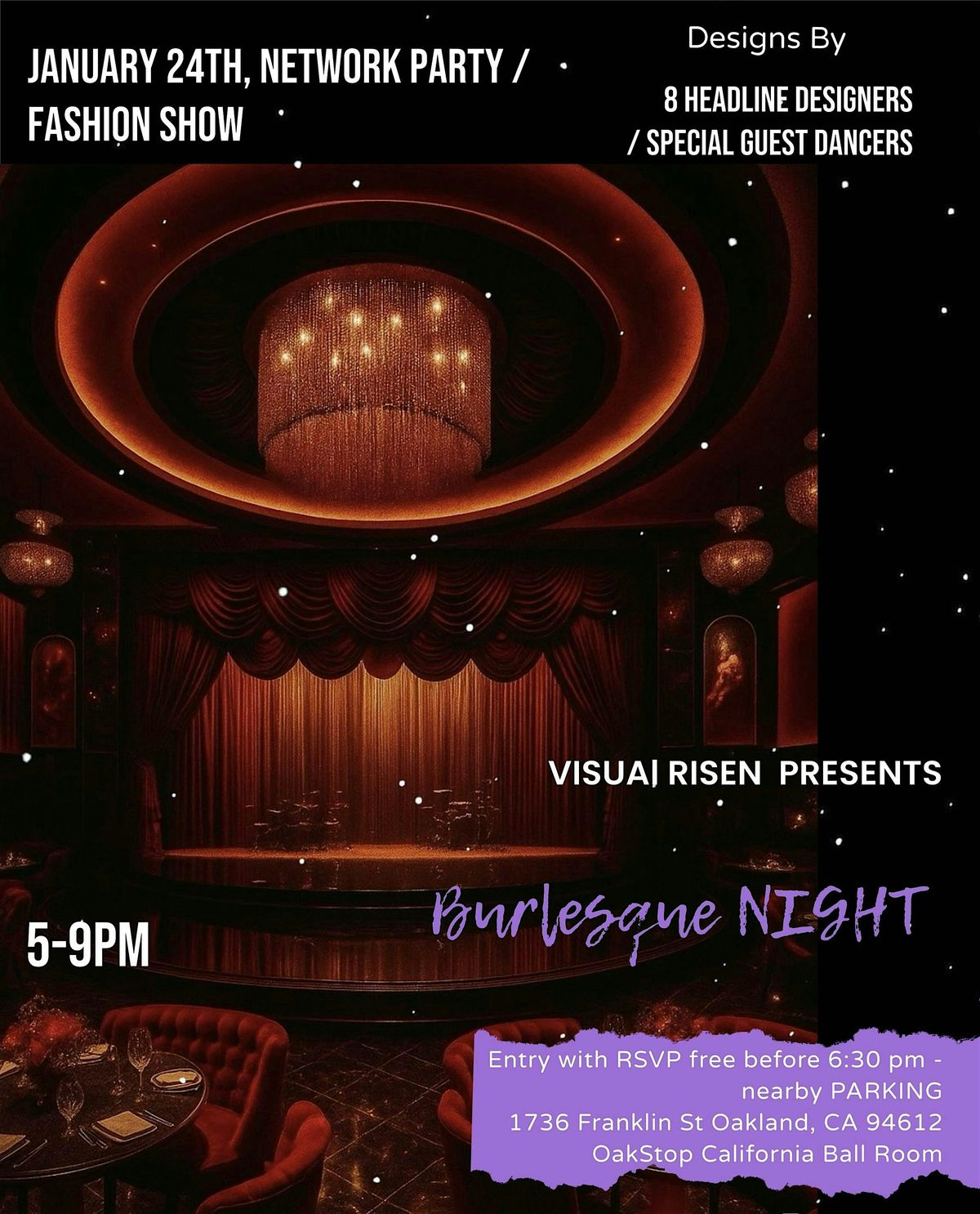Burlesque Network Party Fashion Show