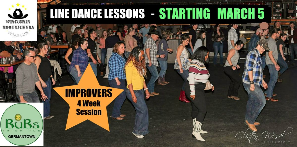 Line Dance Lessons Improvers 4 Week Session - GERMANTOWN 