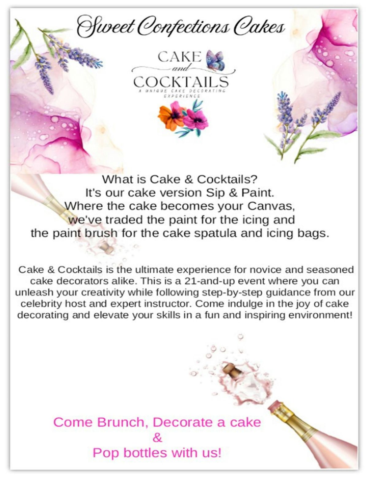 Cake & Cocktails Vintage cake decorating