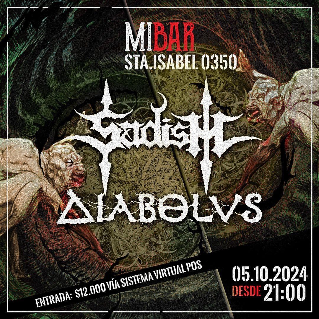 Sadism + Diabolvs en vivo en MiBar