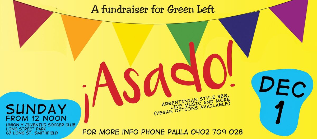 Green Left end of year asado fundraiser