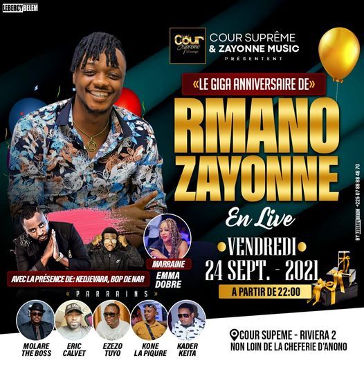 Giga Anniversaire de Rmano Zayonne en live