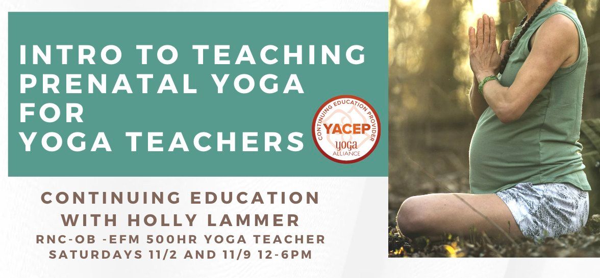 Intro to Teaching Prenatal Yoga - For Yoga Teachers