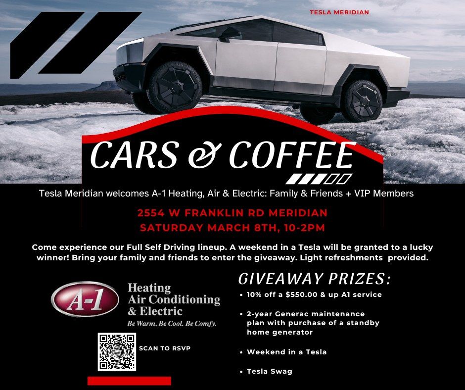 Cars & Coffee With Tesla Of Meridian Idaho