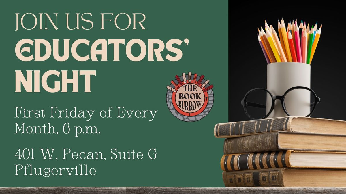 Educators' Night at The Book Burrow!