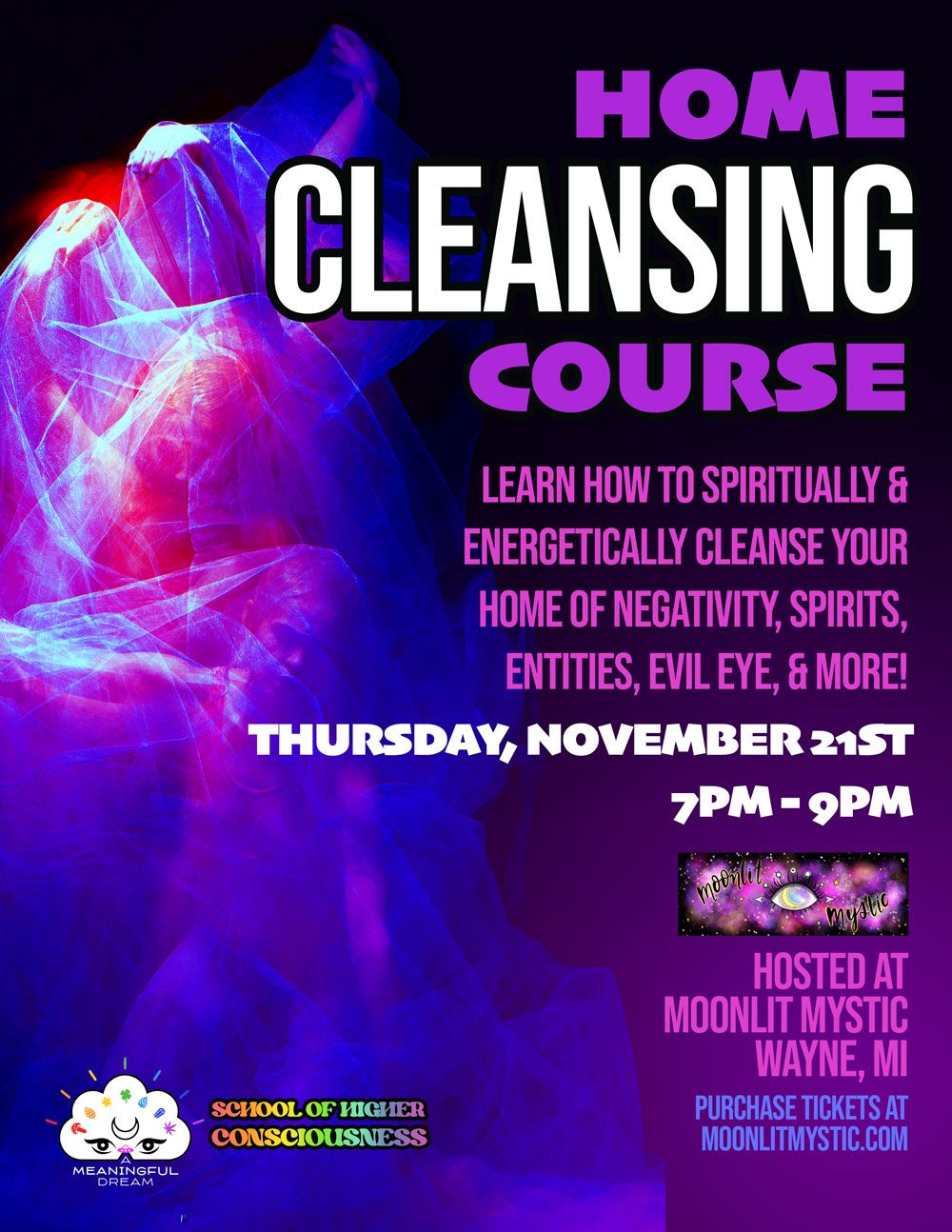 Home Cleansing Course with Mama Rainbow @ The Magic Realm