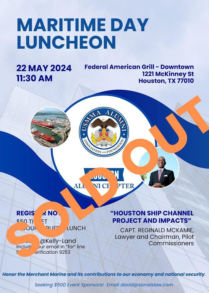 SOLD OUT- USMMA Houston Maritime Day Speaker Lunch