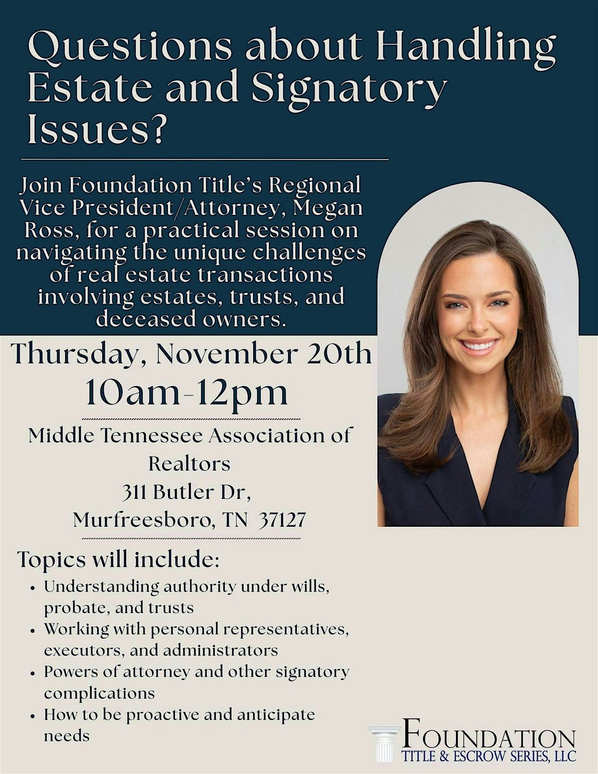 Class on Estate and Signatory Issues - Murfreesboro