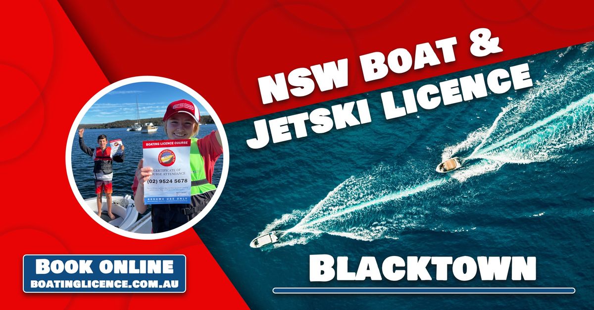 Blacktown Boat & Jetski Licence