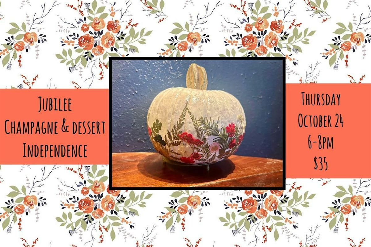 Decoupage Pumpkin At Jubilee in Independence