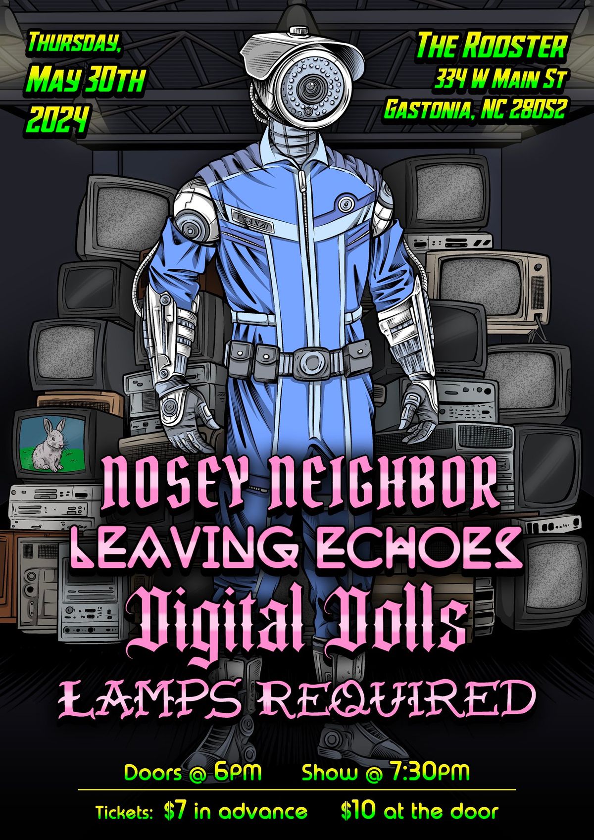 Nosey Neighbor\/\/Leaving Echoes\/\/Digital Dolls\/\/Lamps Required