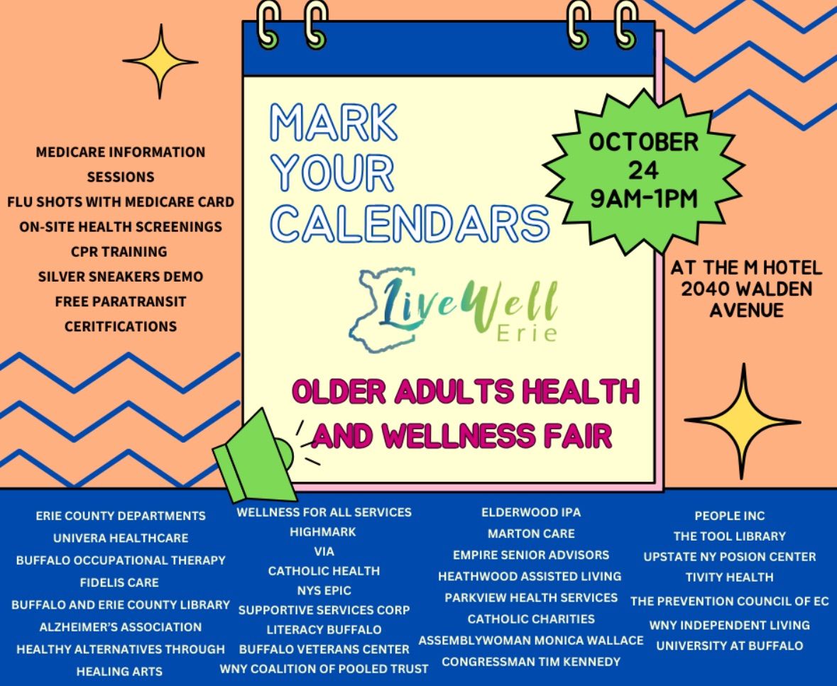 Live Well Erie Older Adults Health and Wellness Fair