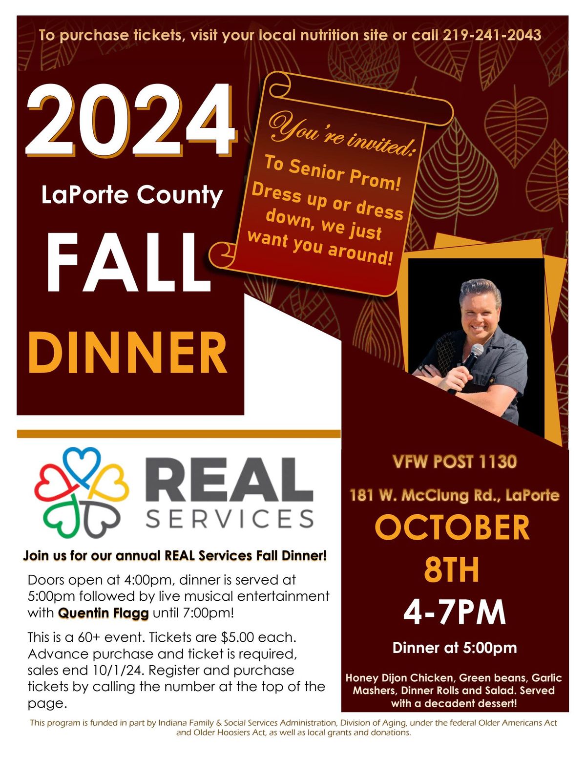 2024 LaPorte County Fall Dinner & Senior Prom