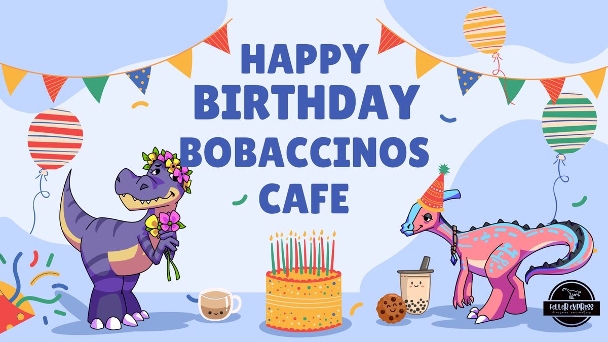 Dinosaurs at Bobaccinos Cafe