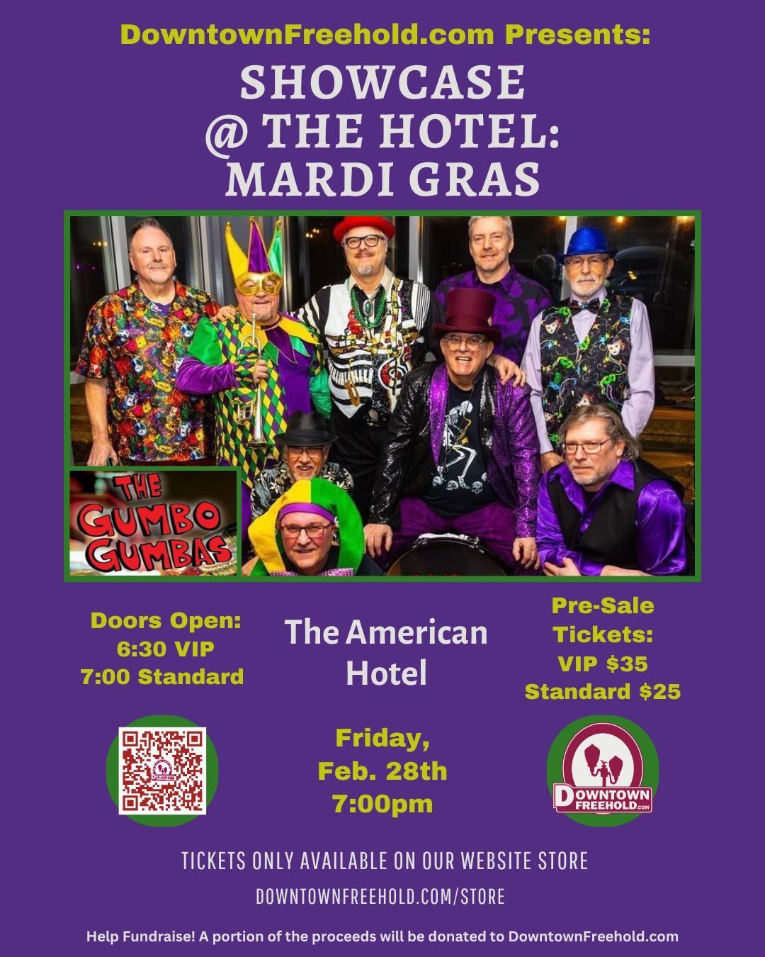 Showcase @ The Hotel: Mardi Gras featuring The Gumbo Gumbas