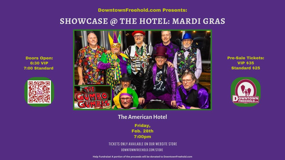 Showcase @ The Hotel: Mardi Gras featuring The Gumbo Gumbas