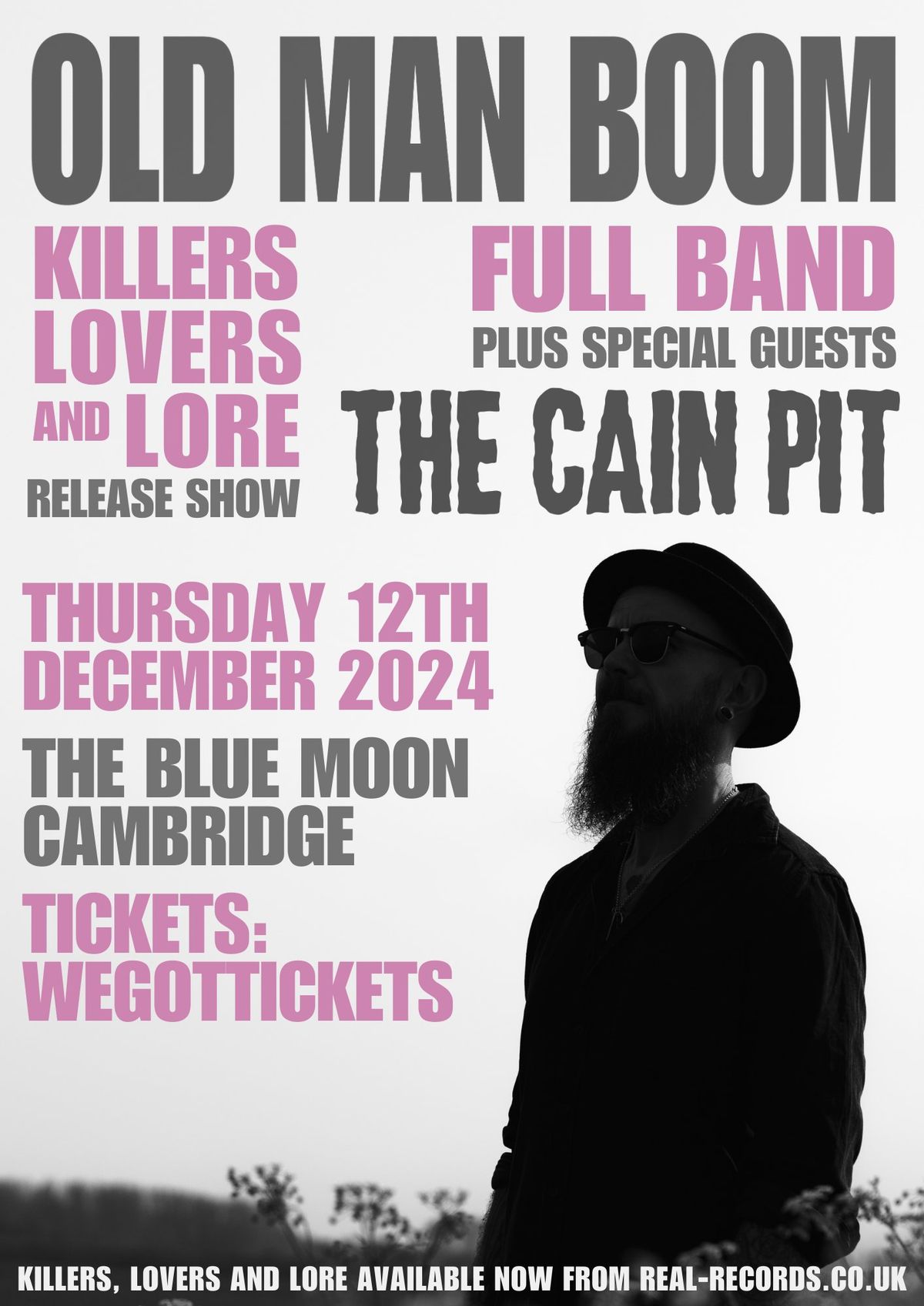 Old Man Boom album launch show + The Cain Pit | Blue Moon, Cambridge