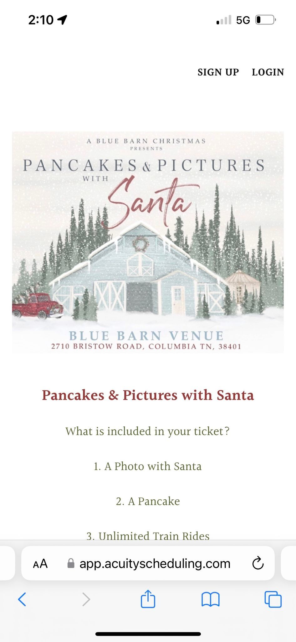 Pancakes & Pictures w\/ Santa 