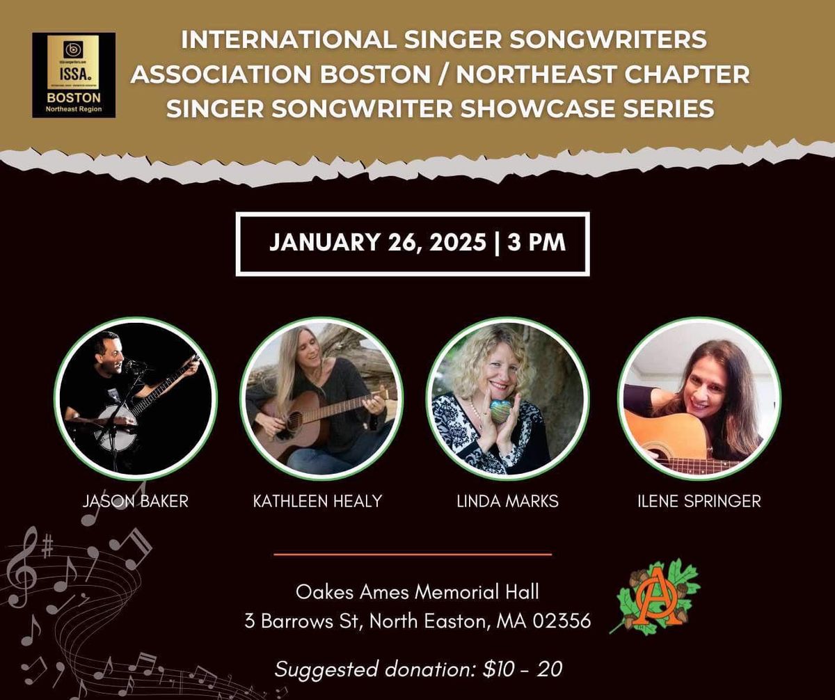 ISSA Boston\/Northeast Songwriter Showcase at Oakes Ames Memorial Hall