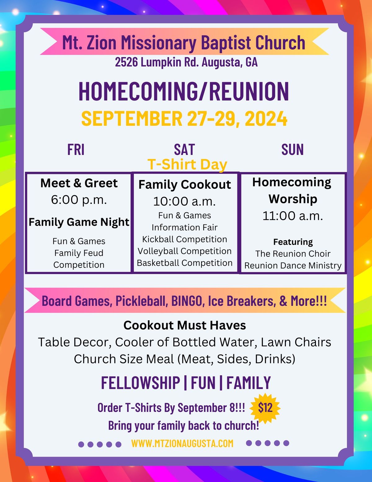 2nd Annual Homecoming Reunion 