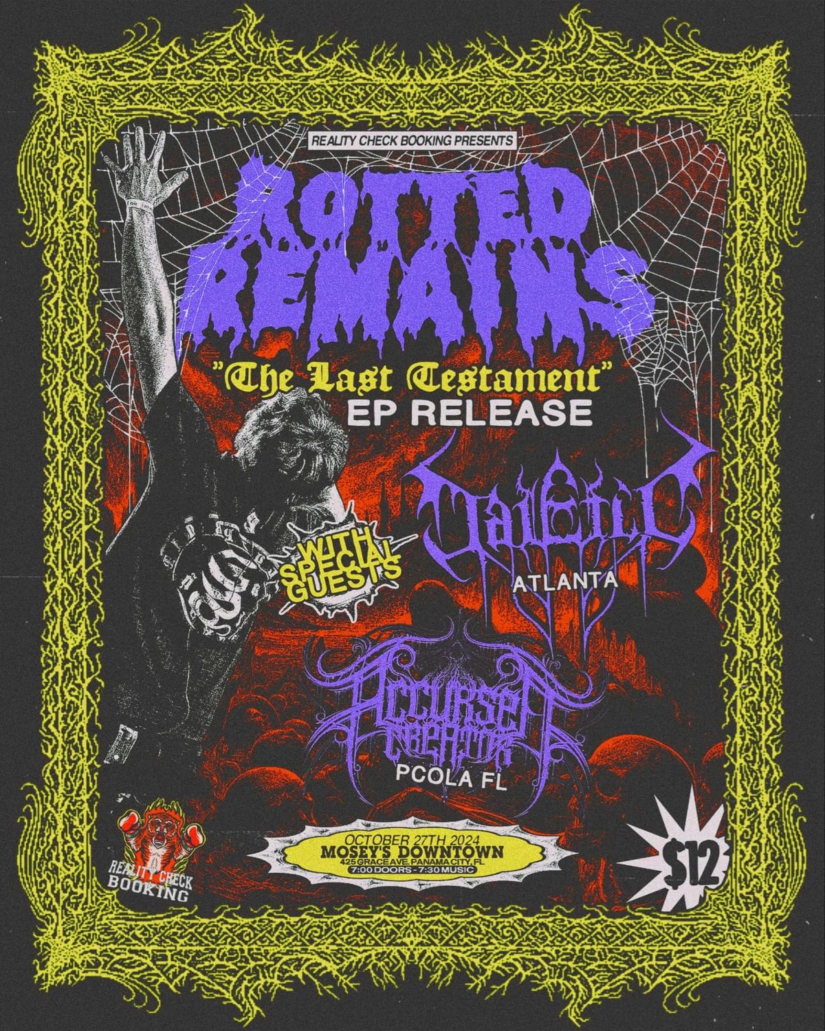 Rotted Remains EP release W\/ Malefic, Accursed Creator