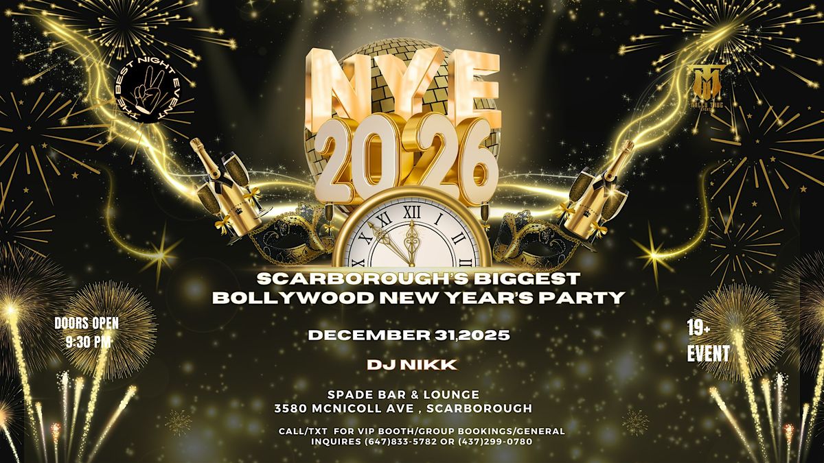 New Year's Bollywood Party -  Scarborough's Biggest NYE 2026 Event