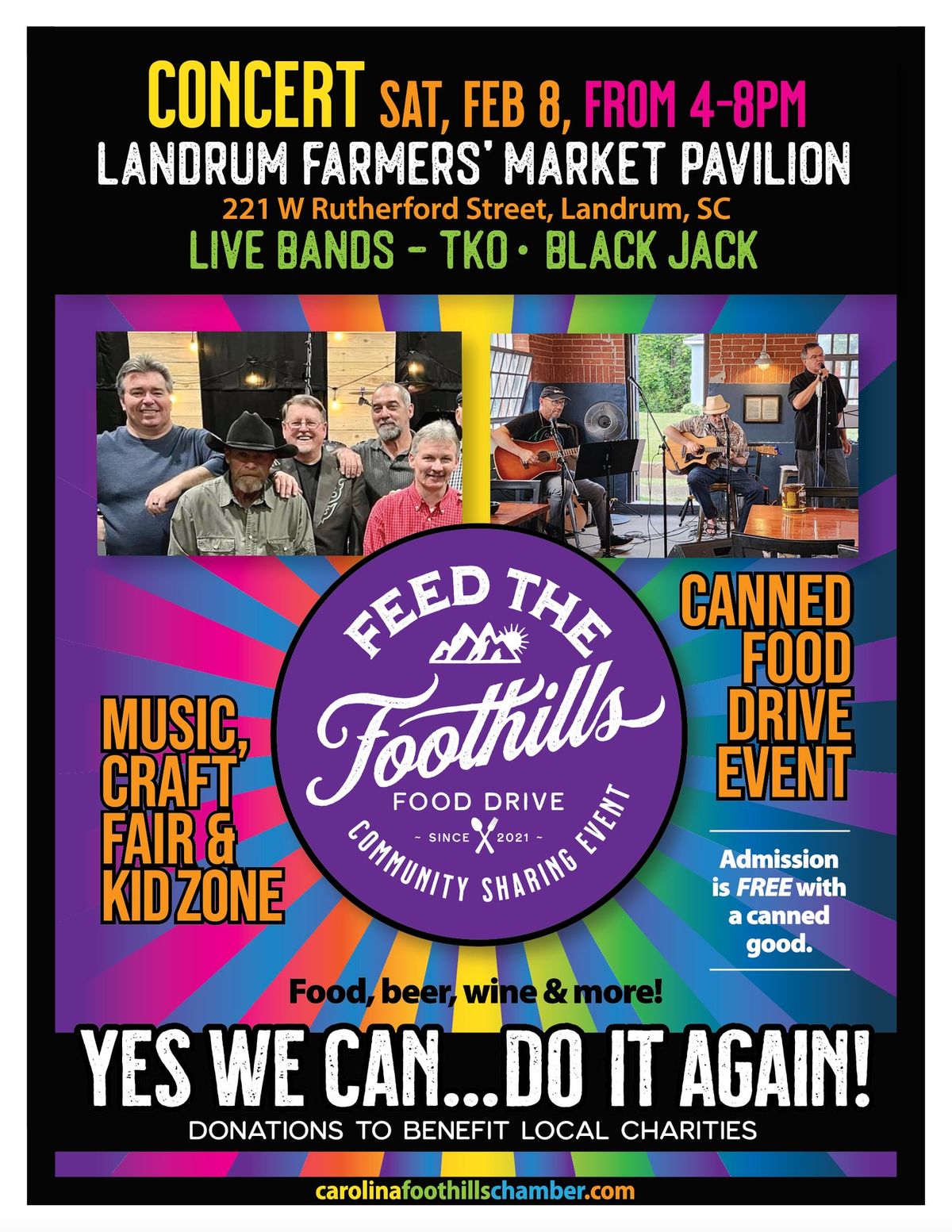 Feed The Foothills Community Food Drive & Music Festival